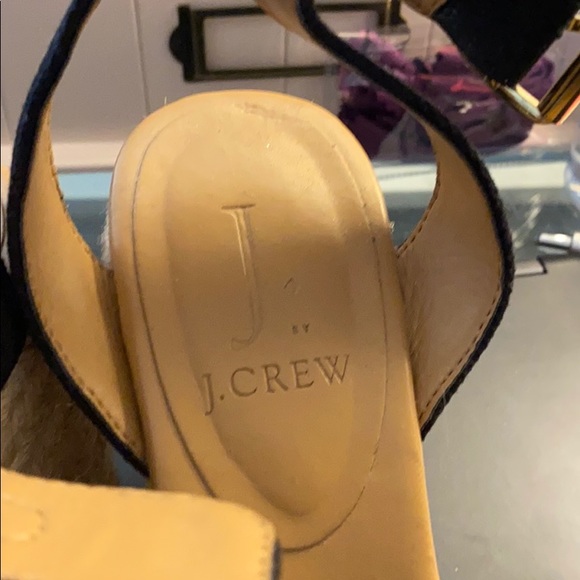 J Crew Wedge Heel 7.5 espiraladas black - Picture 5 of 7